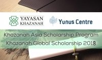 KHAZANAH ASIA SCHOLARSHIP PROGRAMME 2018